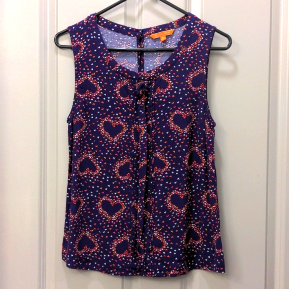 Modcloth Hometown Hangout Purple Heart Top